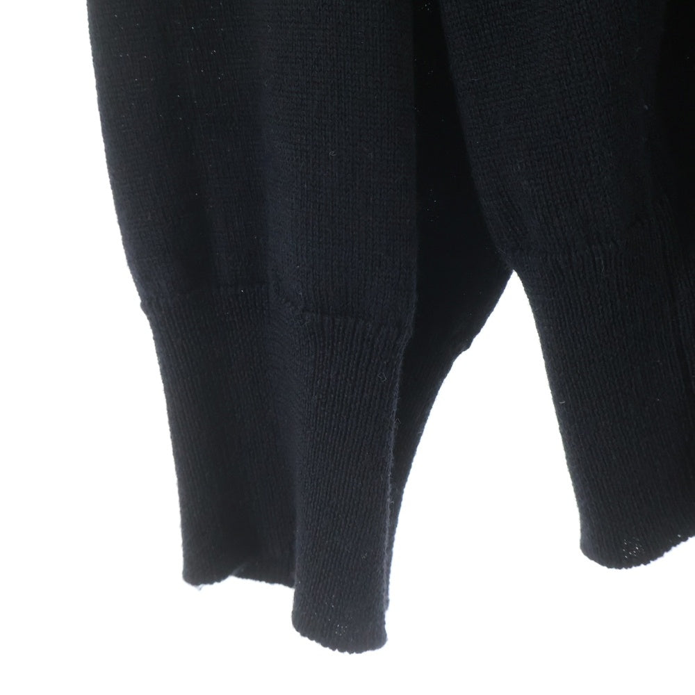 DSQUARED2(ディースクエアード) 23AW サイドロゴクルーネックニットセーター ブラック S74HA1377 S1833