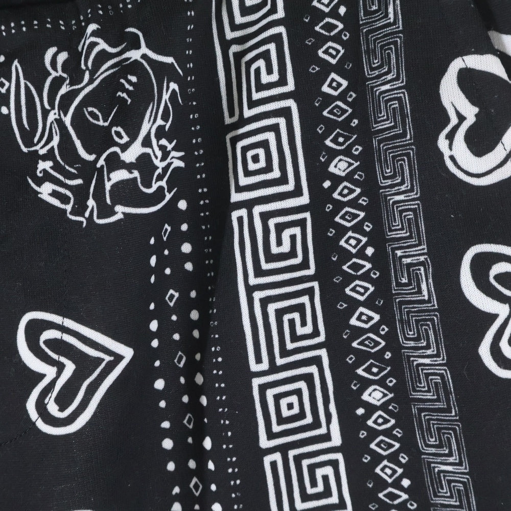 VERSACE(ヴェルサーチ) Bandana print short heart pants バンダナ柄 ショート ハートパンツ ブラック A230813 A81931
