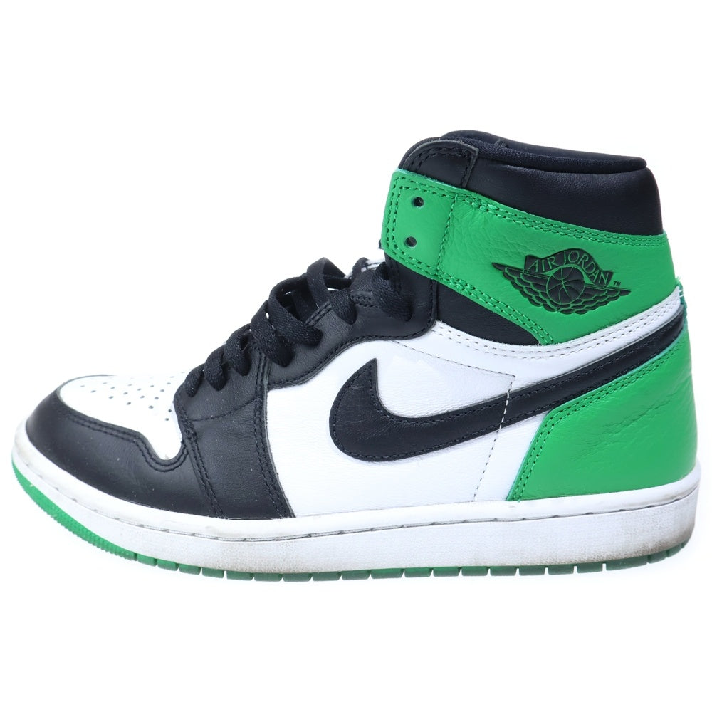 NIKE(ナイキ) AIR JORDAN 1 RETRO HIGH OG LUCKY GREEN エアジョーダン レトロ ラッキーグリーン ハイカットスニーカー ホワイト/グリーン US9/27cm DZ5485-031