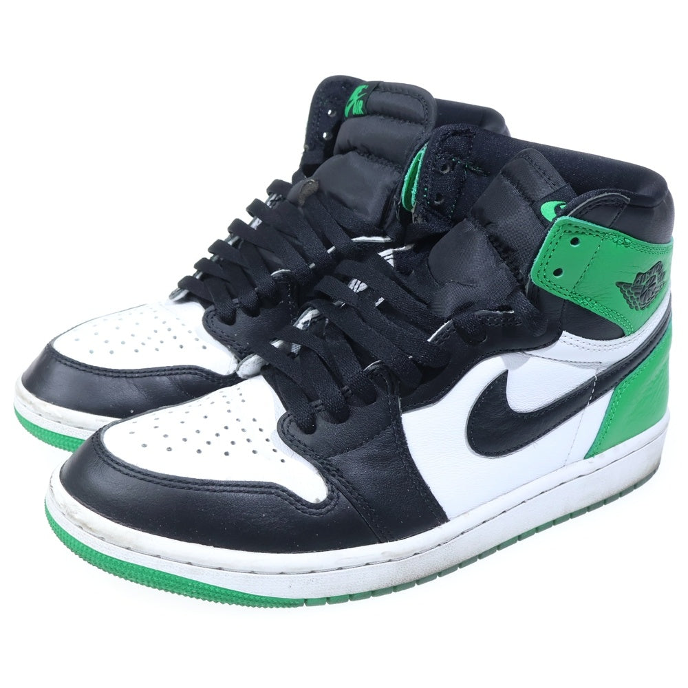 NIKE(ナイキ) AIR JORDAN 1 RETRO HIGH OG LUCKY GREEN エアジョーダン レトロ ラッキーグリーン ハイカットスニーカー ホワイト/グリーン US9/27cm DZ5485-031