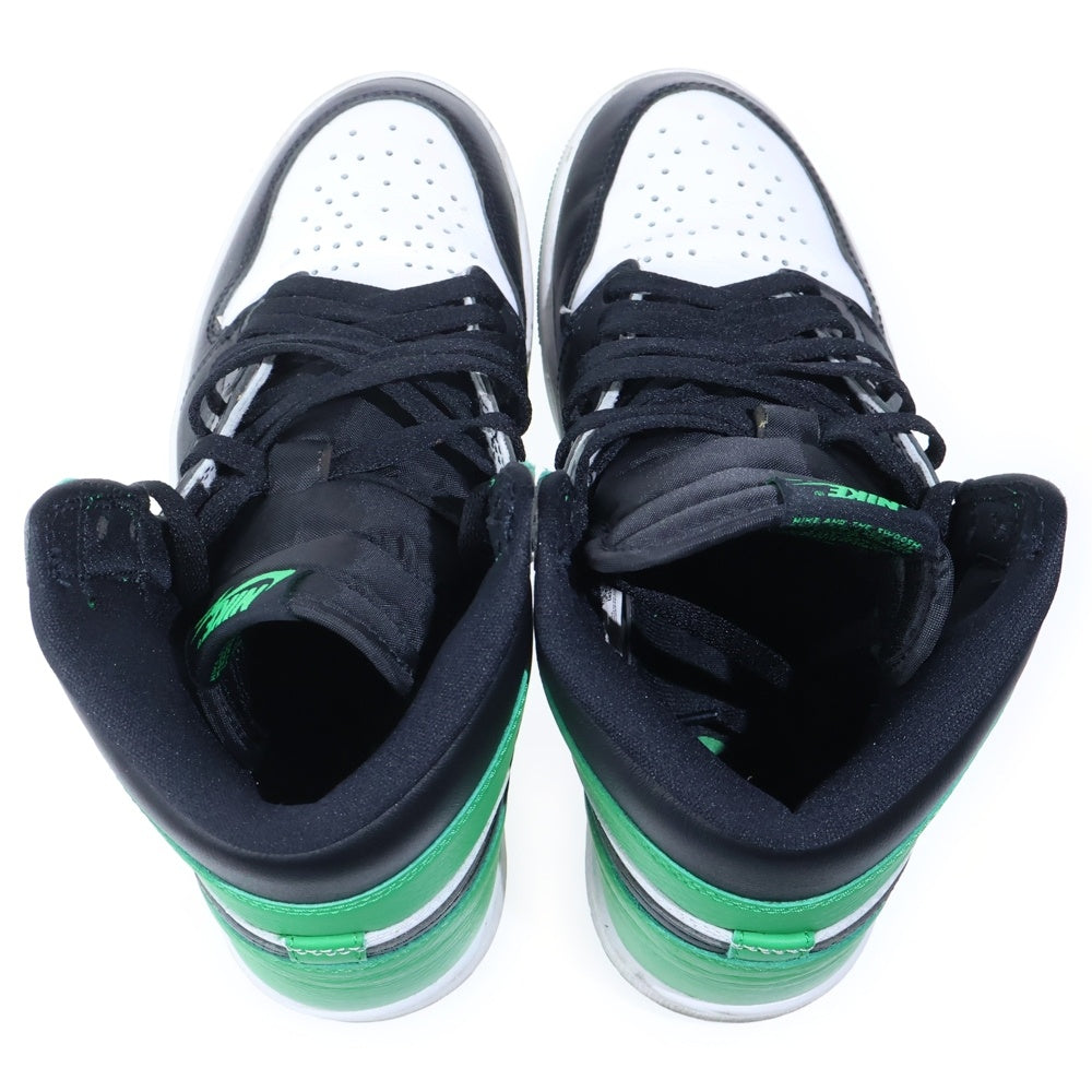 NIKE(ナイキ) AIR JORDAN 1 RETRO HIGH OG LUCKY GREEN エアジョーダン レトロ ラッキーグリーン ハイカットスニーカー ホワイト/グリーン US9/27cm DZ5485-031