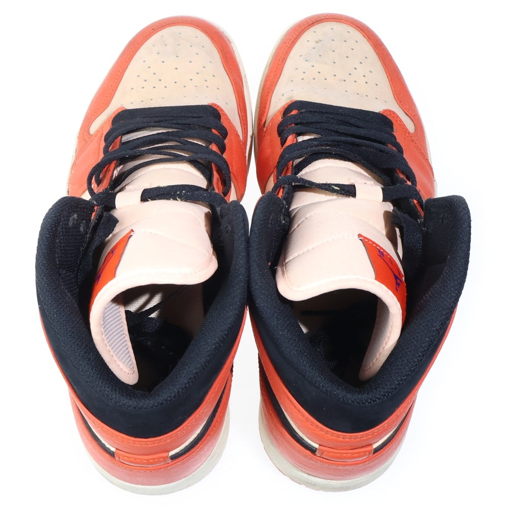 NIKE(ナイキ) AIR JORDAN 1MID SE エア ジョーダン1 ミッド シーズナル エディション オレンジ/ブラック US9/27cm 852542-800