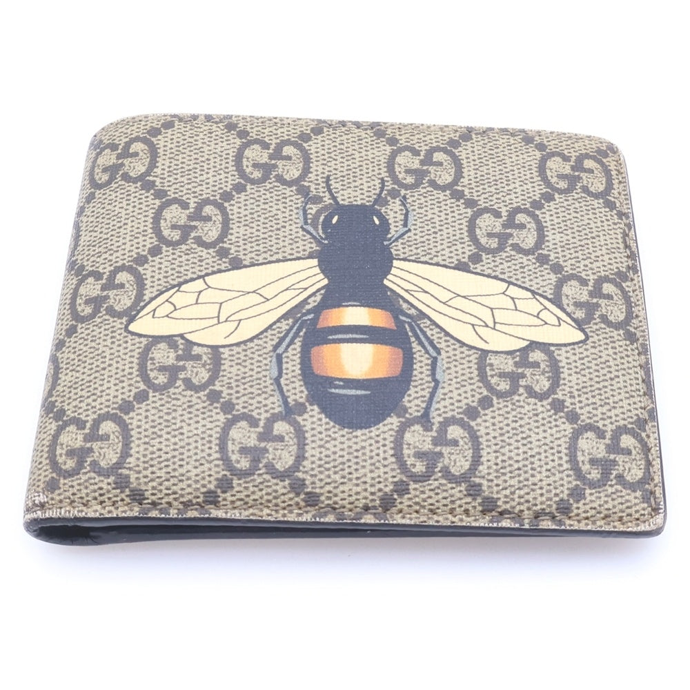 GUCCI(グッチ) GG Supreme Canvas Bi-fold Wallet GGスプリーム キャンバス 2つ折り財布 451268