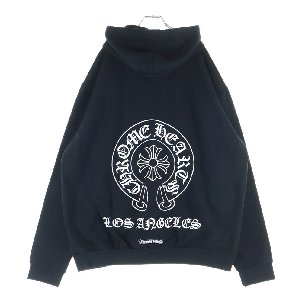CHROME HEARTS(クロムハーツ) Los Angeles Exclusive Horseshoe Print Dagger Zip Zip-Up Sweatshirt Hoodie ジップアップスウェットパーカー フーディー