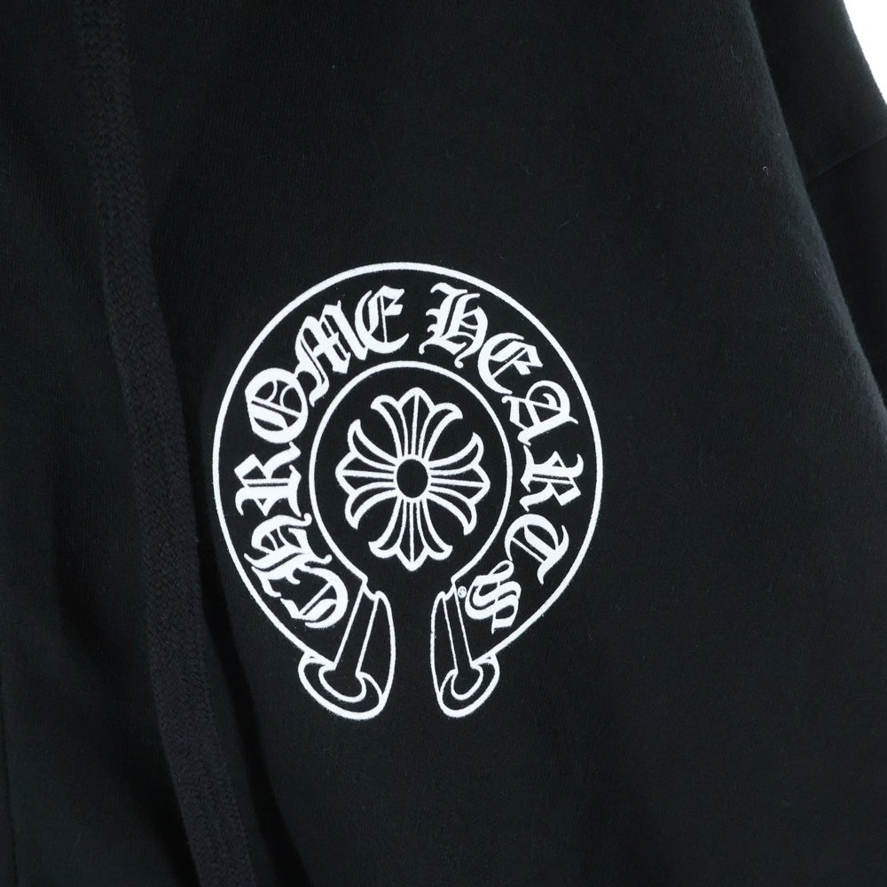 CHROME HEARTS(クロムハーツ) Los Angeles Exclusive Horseshoe Print Dagger Zip Zip-Up Sweatshirt Hoodie ジップアップスウェットパーカー フーディー