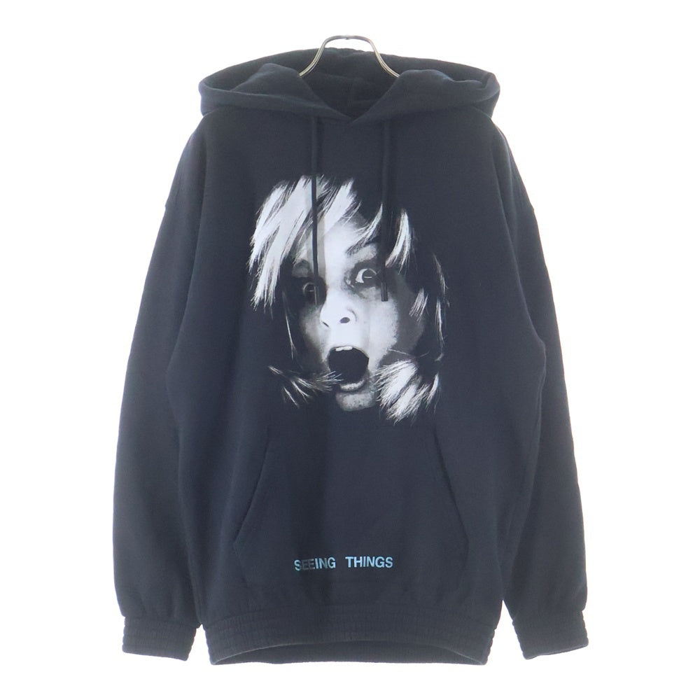 OFF-WHITE(オフホワイト) 17AW SCREAMING GIRL OVER HOODIE スクリーミング・ガール・オーバー・フーディー ブラック
