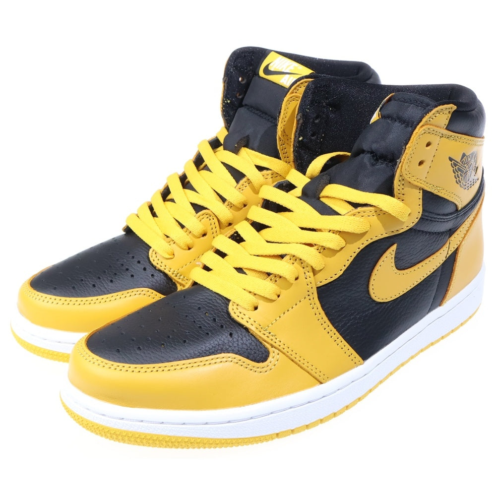 NIKE(ナイキ) AIR JORDAN 1 RETRO HIGH OG Pollen 555088-701 エアジョーダン 1 パラン ハイカットスニーカー ブラック/イエロー US10/28cm