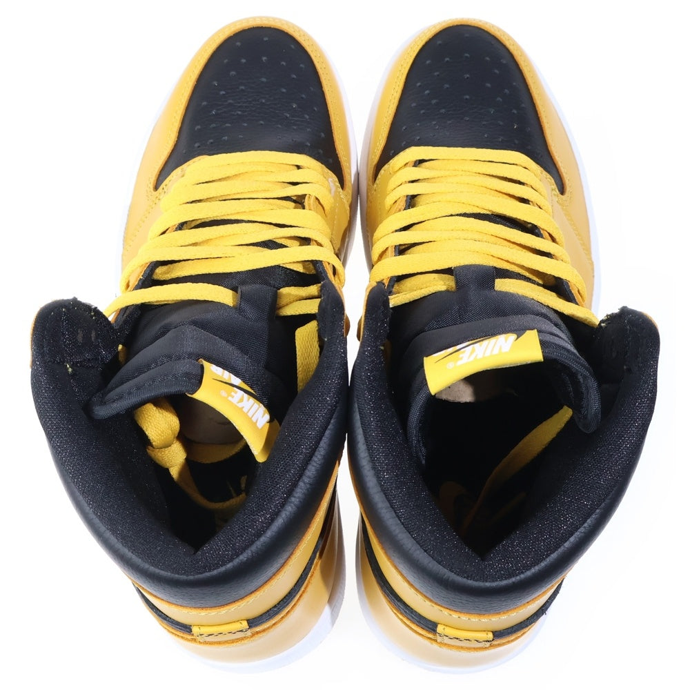 NIKE(ナイキ) AIR JORDAN 1 RETRO HIGH OG Pollen 555088-701 エアジョーダン 1 パラン ハイカットスニーカー ブラック/イエロー US10/28cm