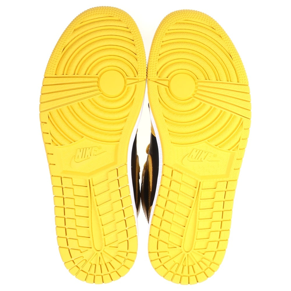 NIKE(ナイキ) AIR JORDAN 1 RETRO HIGH OG Pollen 555088-701 エアジョーダン 1 パラン ハイカットスニーカー ブラック/イエロー US10/28cm
