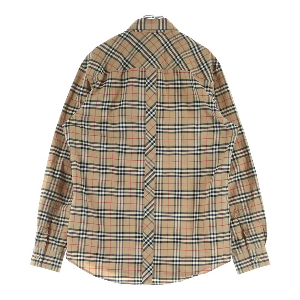 BURBERRY(バーバリー) Checkered long-sleeved shirt チェック総柄 長袖シャツ ベージュ 8017560