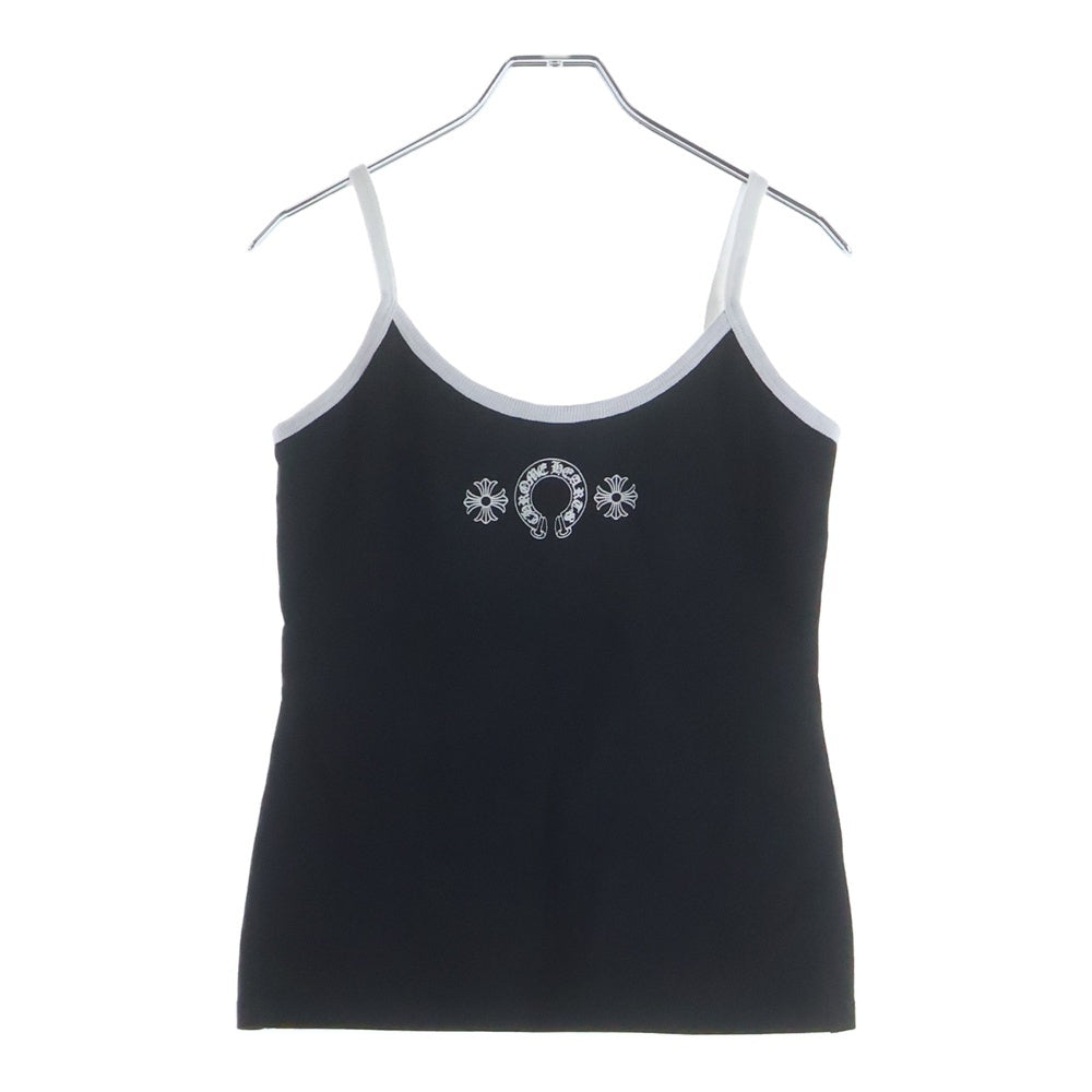 CHROME HEARTS(クロムハーツ) ホースシュープリント キャミソール タンクトップ ブラック レディース