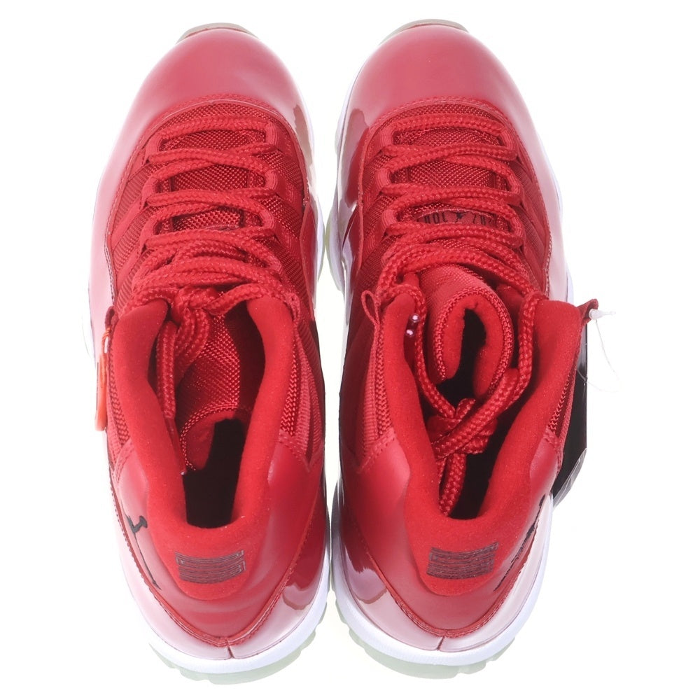NIKE(ナイキ) AIR JORDAN 11 RETRO WIN LIKE 96 378037-623 エアジョーダン11 レトロ ウィン ライク 96 ミドルカットスニーカーシューズ レッド US9/27cm