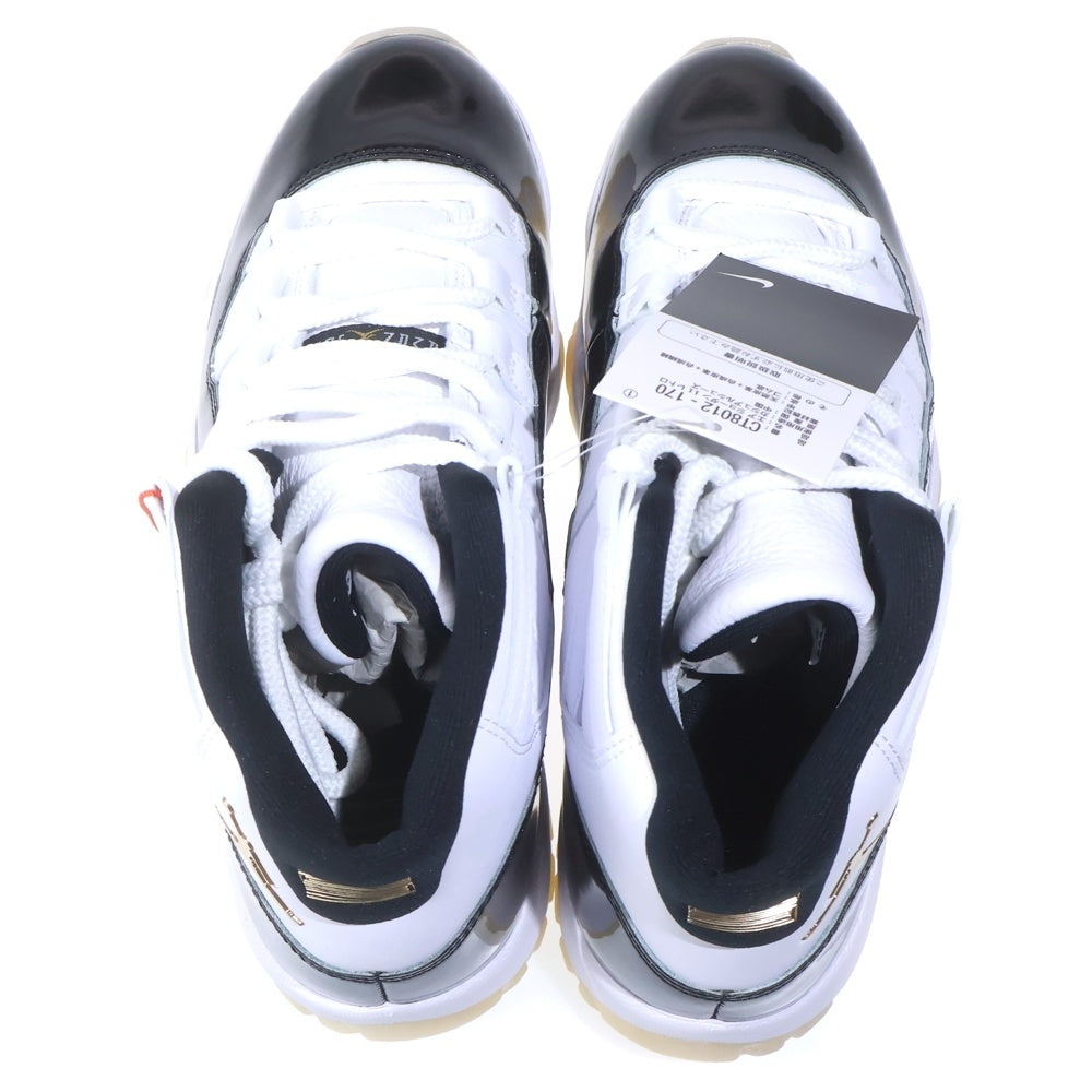 NIKE(ナイキ) AIR JORDAN 11 RETRO Gratitude CT8012-170 エアジョーダン11 レトロ グラティテュード ミッドカットスニーカー ホワイト/ブラック US9/27cm