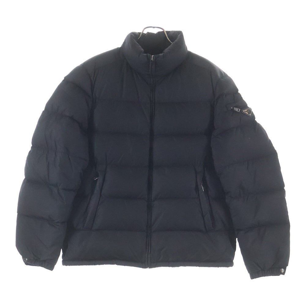 PRADA(プラダ) トライアングルロゴ プレート ダウンジャケット ブラック SGY091 R132 Q04