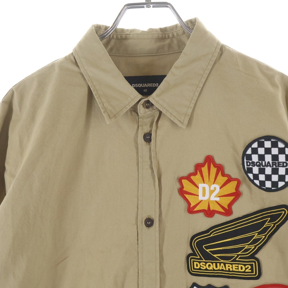 DSQUARED2(ディースクエアード) 20SS 長袖シャツ ベージュ S74DM0380 S49573