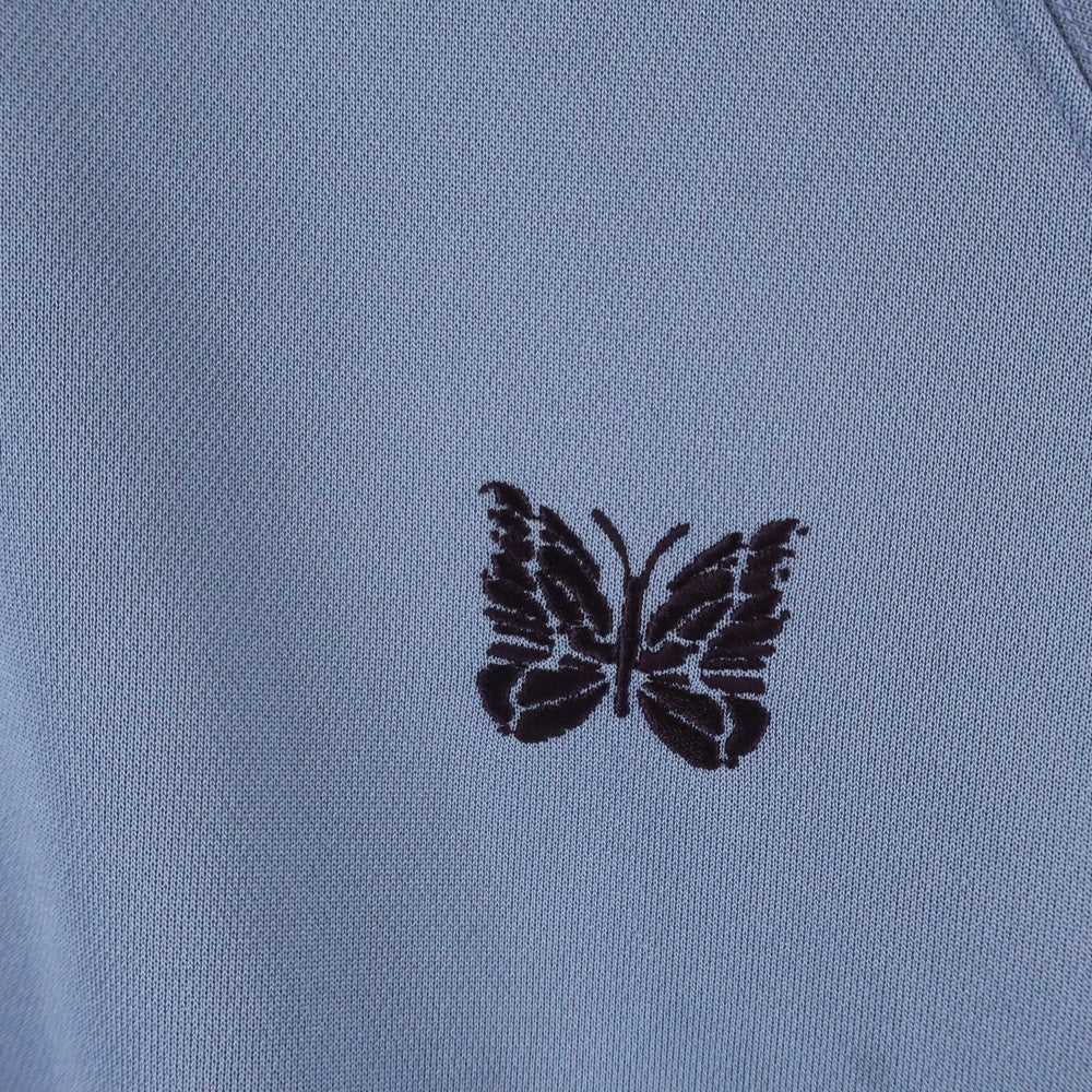 Needles(ニードルス) 22Track Crew Neck Shir トラッククルーネックシャツ 長袖Tシャツ ロングスリーブカットソーロンT ブルー KP219