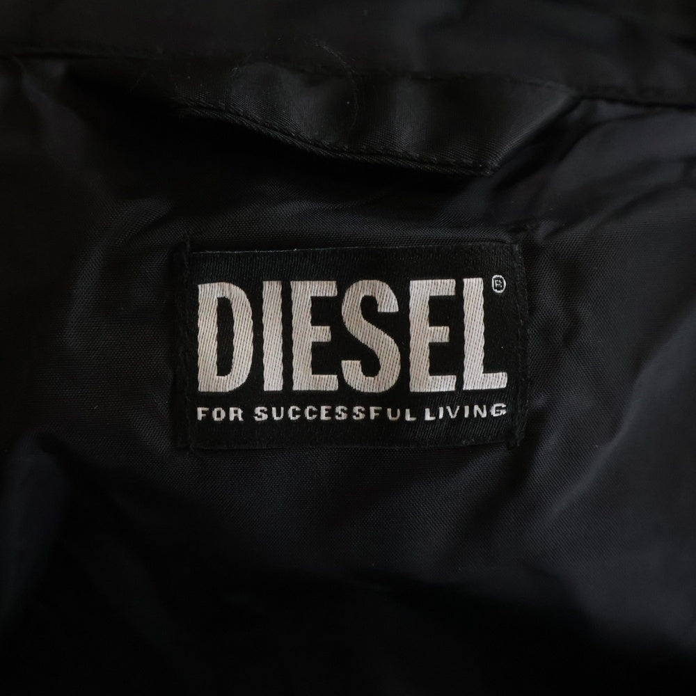 DIESEL(ディーゼル) J-GLORY RAEZA ナイロン シングルライダース ジャケット ブラック