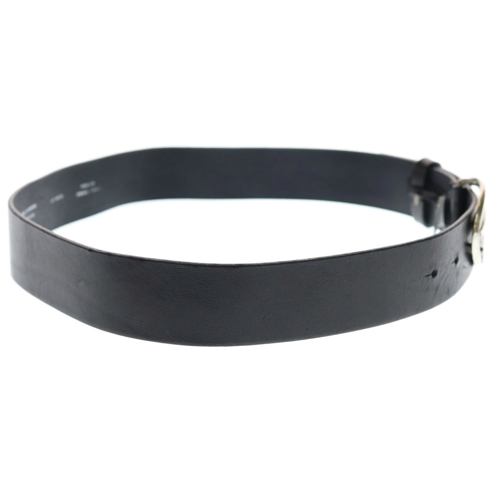 DIESEL(ディーゼル) ロゴバックル レザー ベルト ブラック