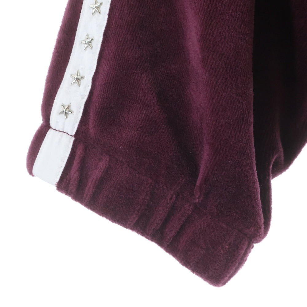 SUPREME(シュプリーム) 22AW Studded Velour Track Jacket スタースタッズ ベロア ジップアップジャケット ジャージ レッド