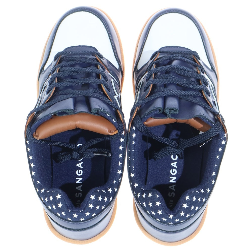 Sangacio(サンガッチョ) にゅYORK COM にゅーず ローカットスニーカー ネイビー US9/28cm
