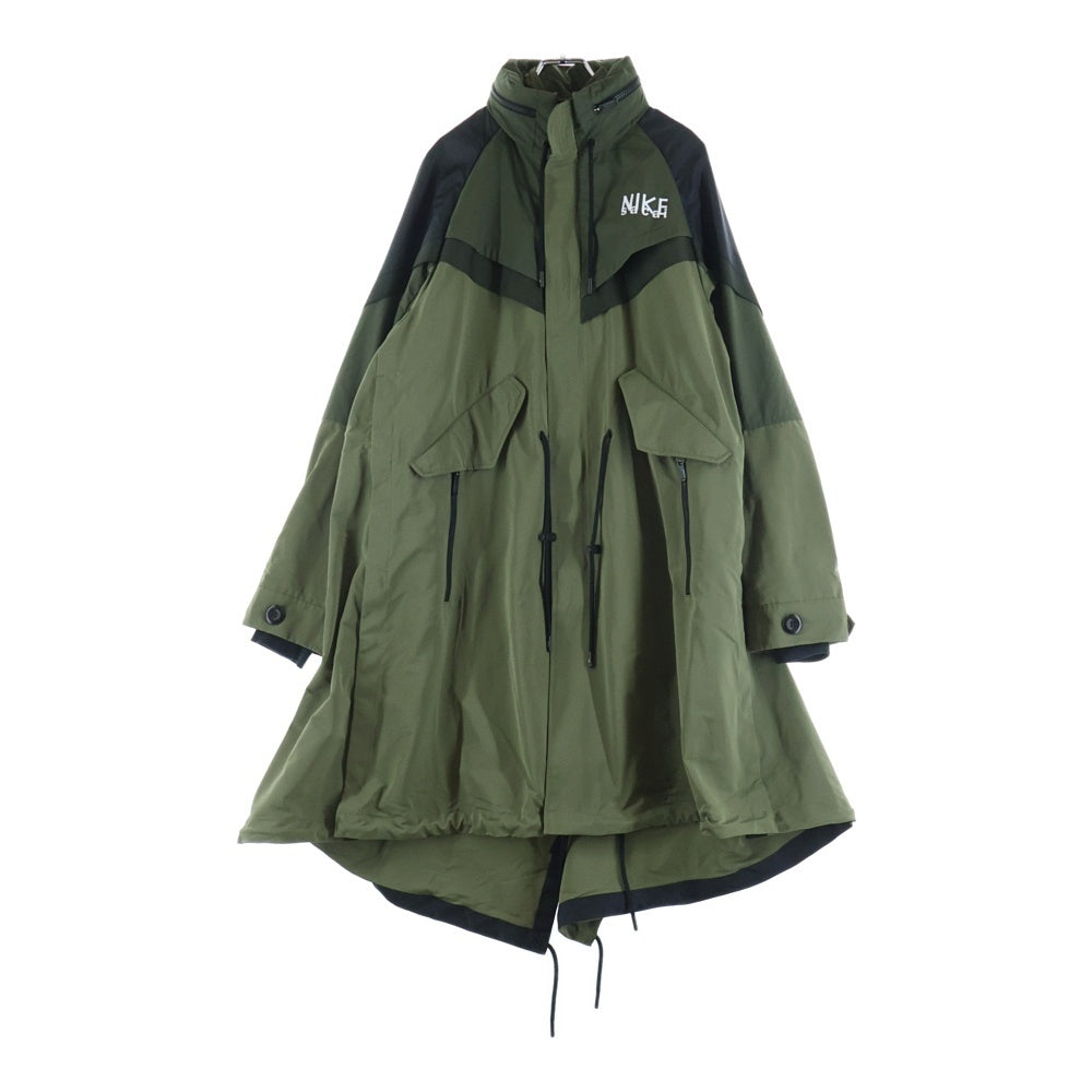 Sacai(サカイ) ×NIKE NRG Trench Jacket レイヤード フロントロゴ トレンチジャケット カーキ