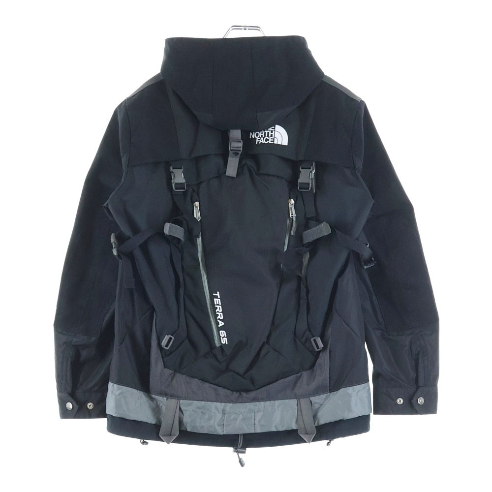 THE NORTH FACE(ザノースフェイス) ×Junya Watanabe Man フロントロゴ刺繍 バックパック ブルゾンジャケット ブラック