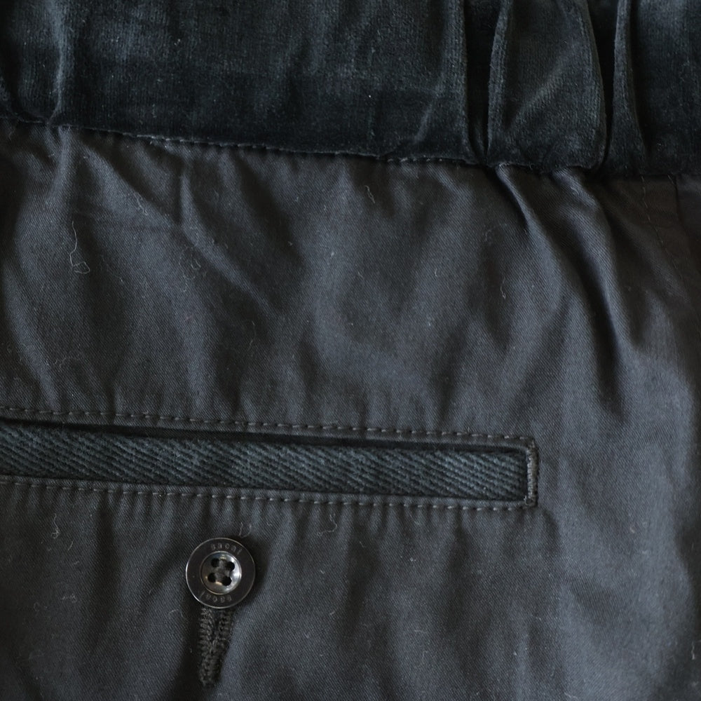 Sacai(サカイ) Cotton Oxford double knee Pants コットン ダブルニー ウエストベルトパンツ ブラック 20-02325M