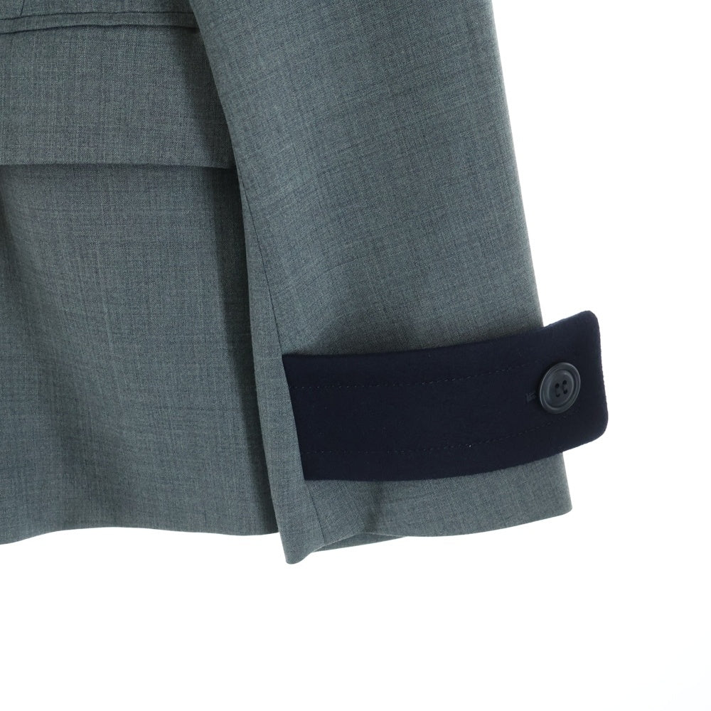 Sacai(サカイ) Suiting Jacket Vネック テーラードジャケット 2フリップポケット グレー 22-02801M