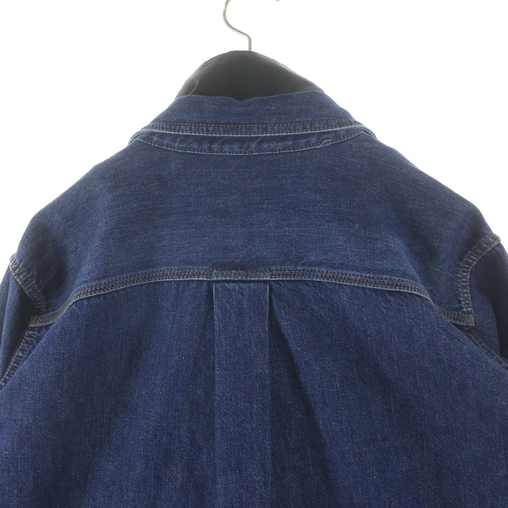 Sacai(サカイ) レイヤード ジップアップボタン 2フラップポケット デニムジャケット インディゴ 25-03754M