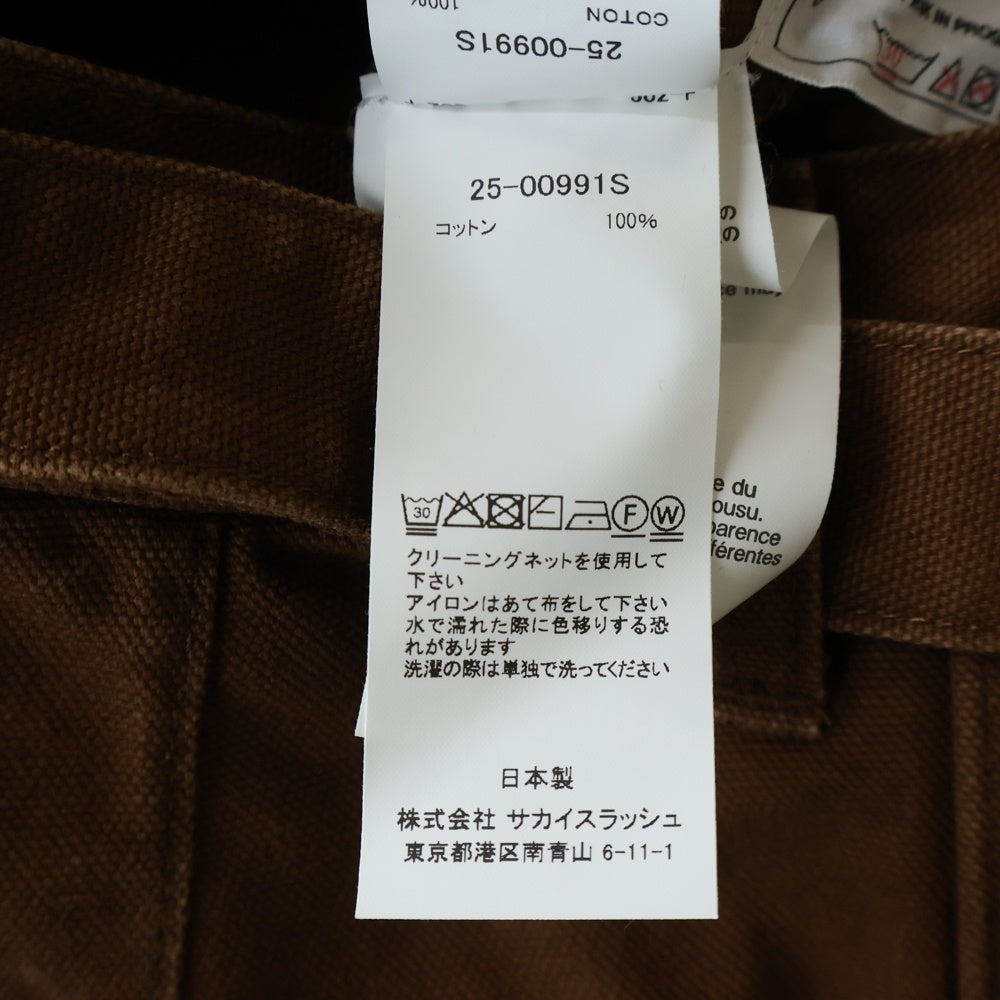Carhartt WIP(カーハート ダブリューアイピー) ×sacai ダブルニー ウエストベルト ワークパンツ ブラウン 25-00991S
