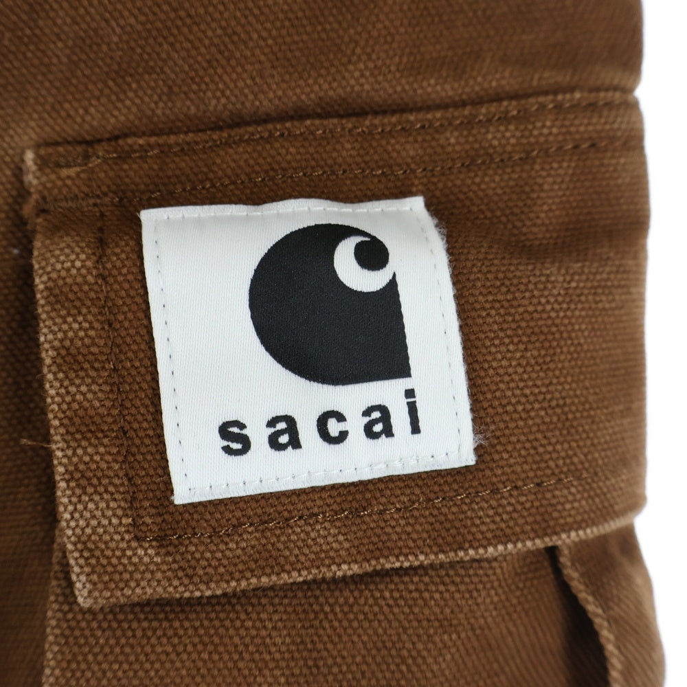 Carhartt WIP(カーハート ダブリューアイピー) ×sacai ウエストベルト カーゴパンツ ブラウン 25-00992S