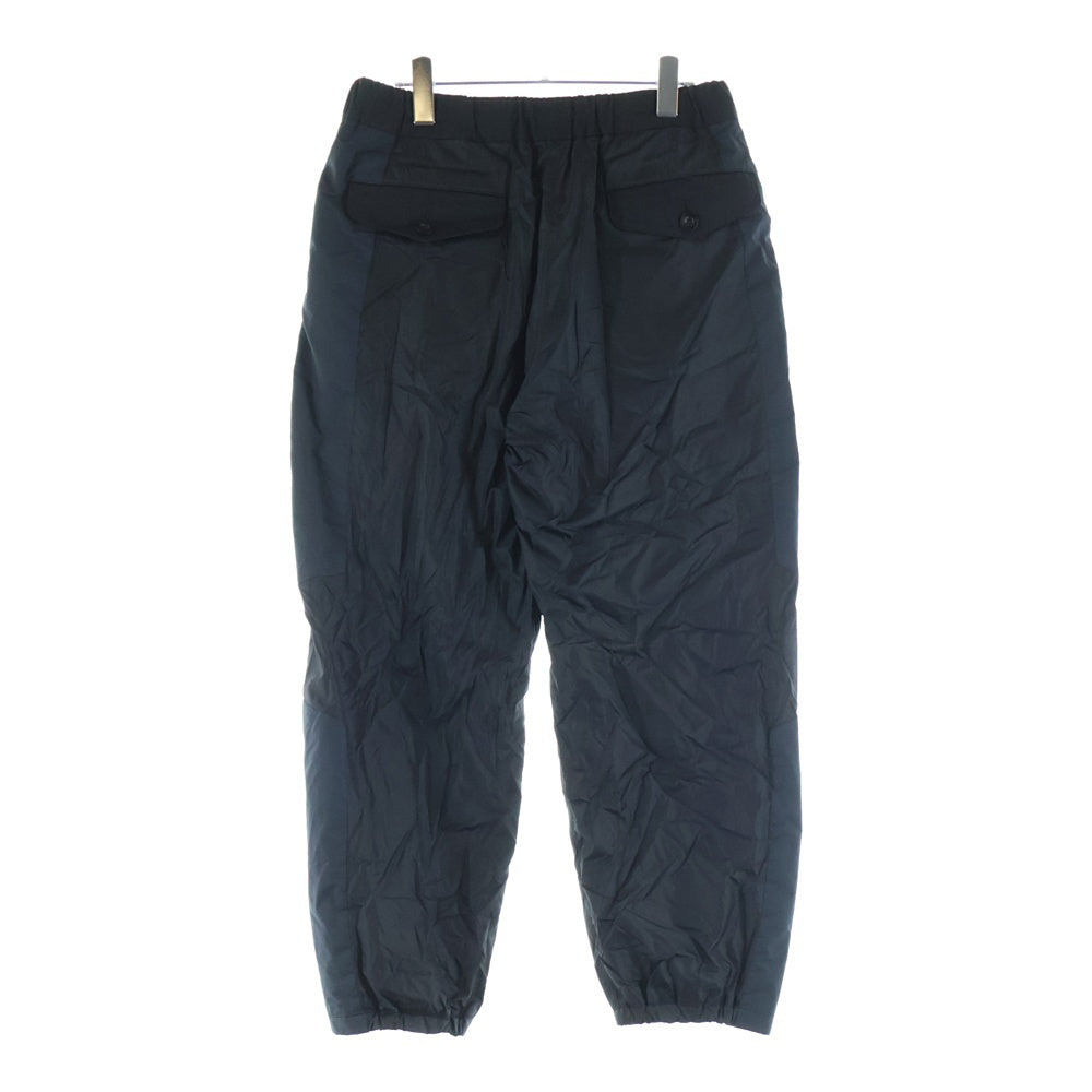Sacai(サカイ) 21AW Nylon Pants ナイロン切替 イージー パンツ ブラック 21-02608M