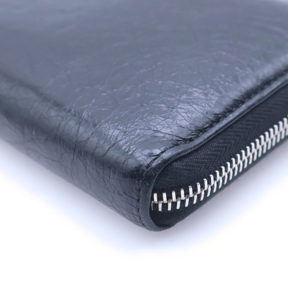 BALENCIAGA(バレンシアガ) ESSENTIAL CONTINENNTAL ZIP ラウンドジップ 長財布 レザー ブラック 519641