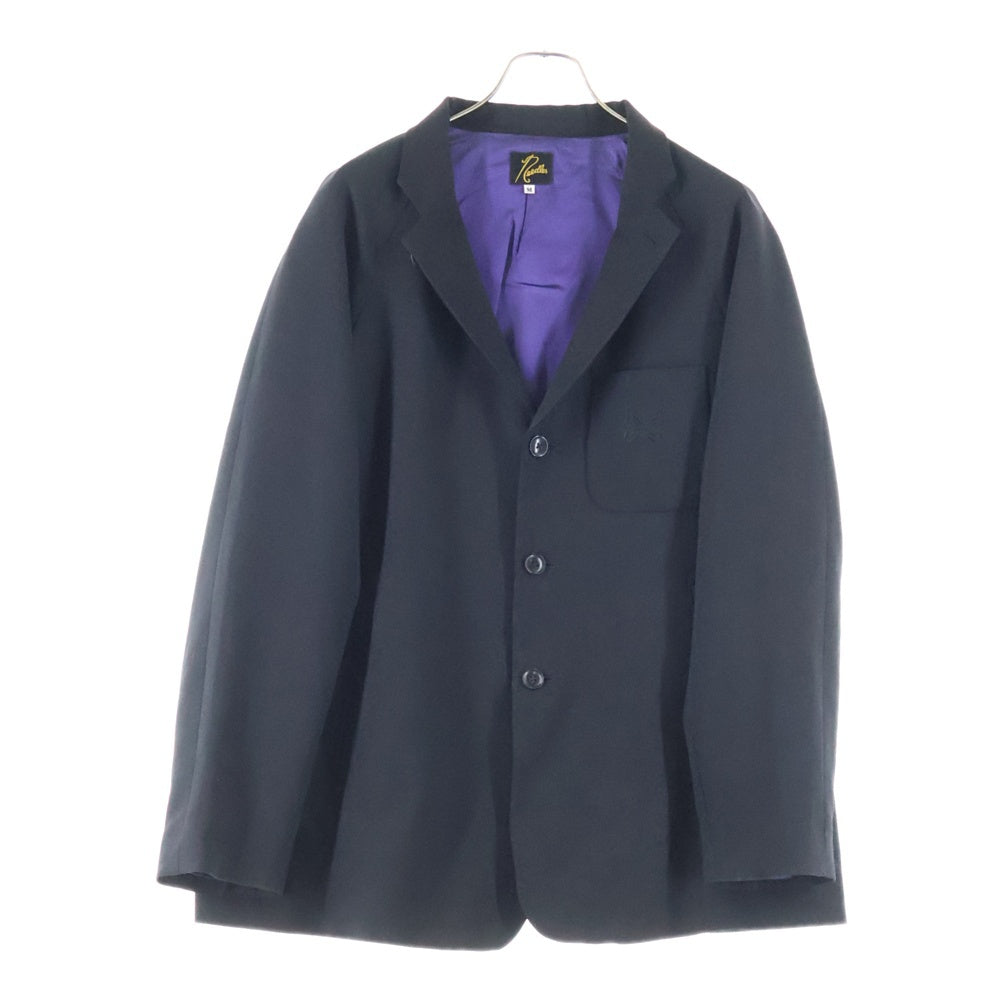 Needles ニードルス × STUDIOUS Raglan Jacket ステュディオス ラグランジャケット テーラードジャケット ブラック OT085 Needles(ニードルス) × STUDIOUS Raglan Jacket ステュディオス