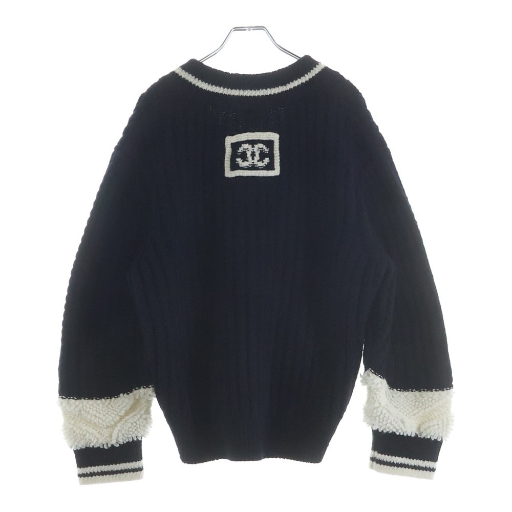 CHANEL(シャネル) COCO NEIGE ココネージュ ウールニット セーター ネイビー レディース P79690K11587