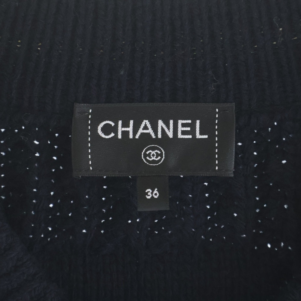 CHANEL(シャネル) COCO NEIGE ココネージュ ウールニット セーター ネイビー レディース P79690K11587
