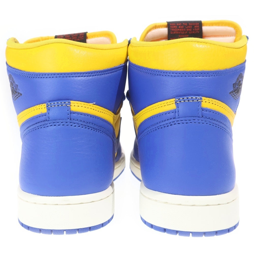 NIKE(ナイキ) WMNS AIR JORDAN 1 HIGH OG GAME ROYAL AND VARSITY MAIZE FD2596-700 ウィメンズ エアジョーダン1 OG ハイカットスニーカー ブルー/イエロー US11/28cm レディース