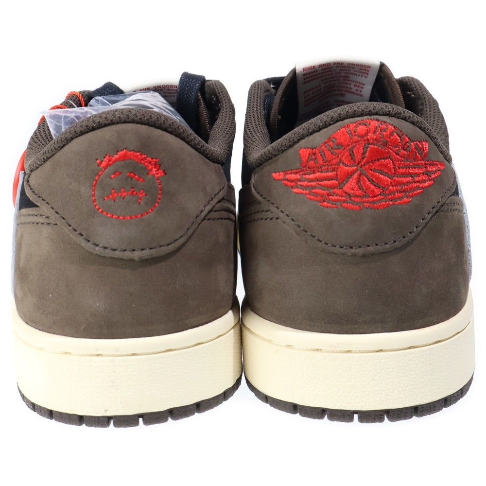 NIKE(ナイキ) ×TRAVIS SCOTT AIR JORDAN 1 LOW OG SP-T CQ4277-001 トラヴィススコット エアジョーダン ローカットスニーカー US9.5/27.5cm ブラウン/ブラック