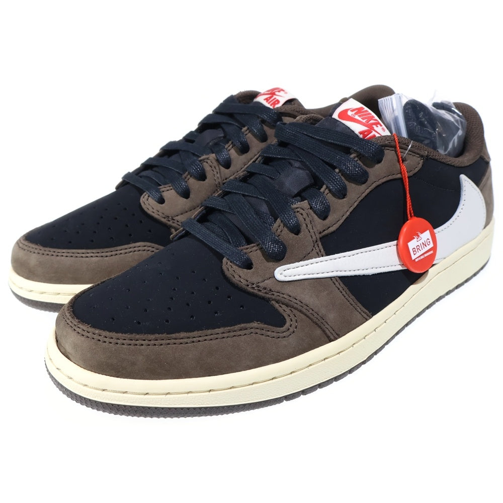 NIKE(ナイキ) ×TRAVIS SCOTT AIR JORDAN 1 LOW OG SP-T CQ4277-001 トラヴィススコット エアジョーダン ローカットスニーカー US10.5/28.5cm ブラウン/ブラック