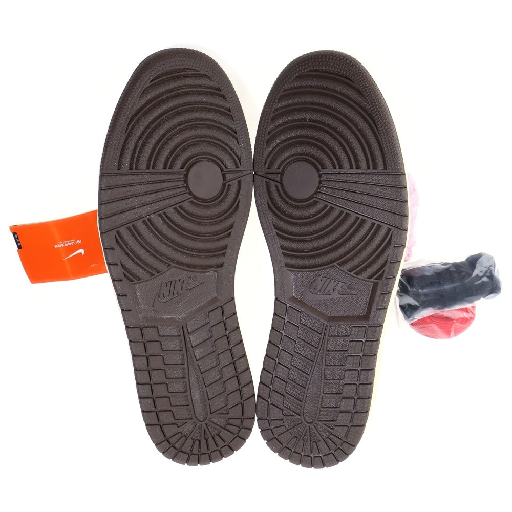 NIKE(ナイキ) ×TRAVIS SCOTT AIR JORDAN 1 LOW OG SP-T CQ4277-001 トラヴィススコット エアジョーダン ローカットスニーカー US10.5/28.5cm ブラウン/ブラック