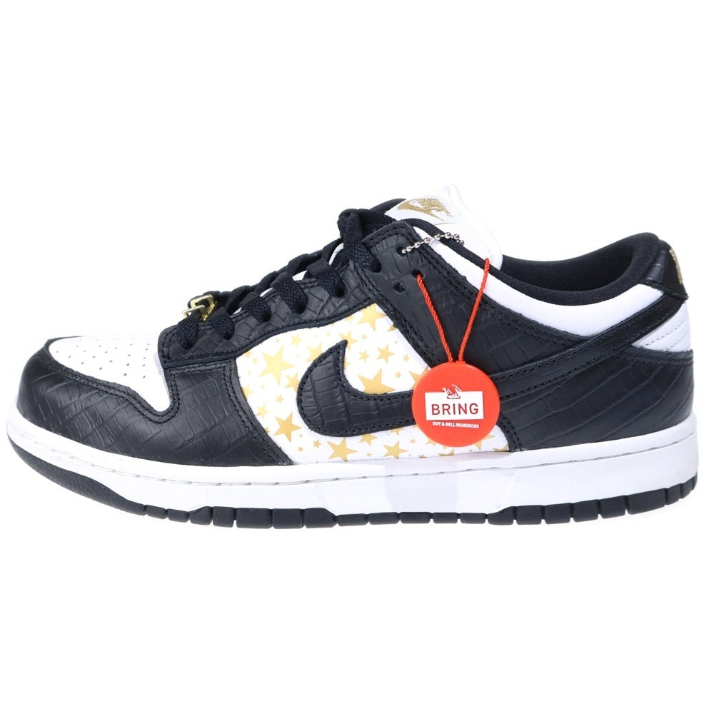 NIKE(ナイキ) ×DUNK LOW OG QS DH3228-102 シュプリーム ダンクロー ローカットスニーカー ホワイト/ブラック/ゴールド US9.5/27.5cm