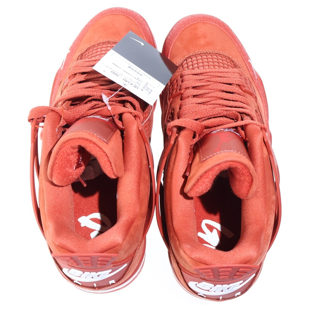 NIKE(ナイキ) ×Nigel Sylvester Air Jordan 4 Retro OG Brick By Brick HF4340-800 ×ナイジェルシルベスター エアジョーダン4 ハイカットスニーカー US8.5/26.5cm