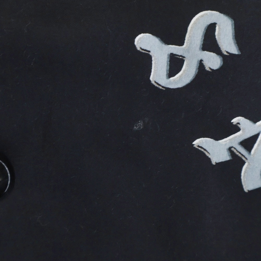 SAINT MICHAEL(セントマイケル) ×BORN X RAISED BR SATIN JACKET サテンジャケット スカジャン スーベニアジャケット ブラック SM-YS8-0000-C12