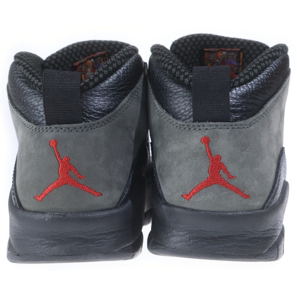 NIKE(ナイキ) AIR JORDJORDAN DARK SHADOW 310805-002 エアジョーダン10 ダークシャドウ ハイカットスニーカー シューズ ブラック/グレー US9/27cm