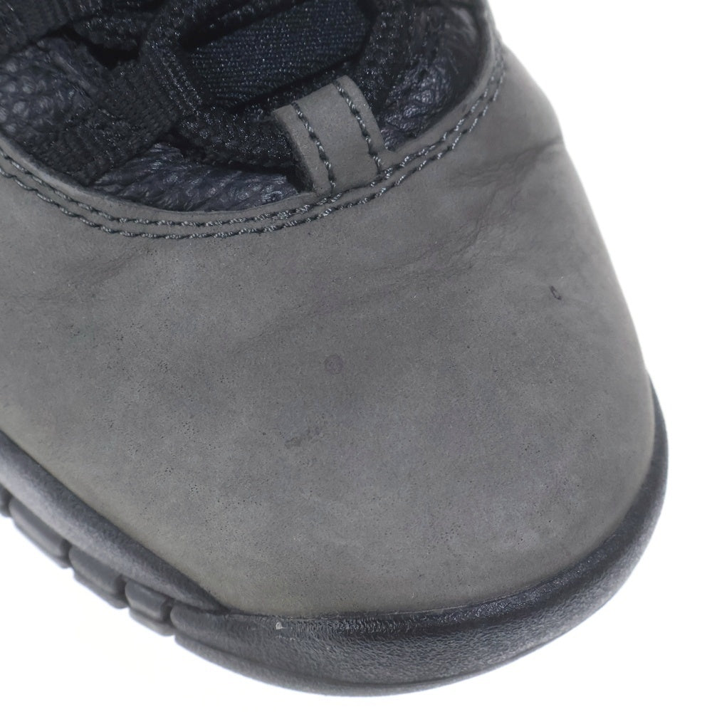 NIKE(ナイキ) AIR JORDJORDAN DARK SHADOW 310805-002 エアジョーダン10 ダークシャドウ ハイカットスニーカー シューズ ブラック/グレー US9/27cm