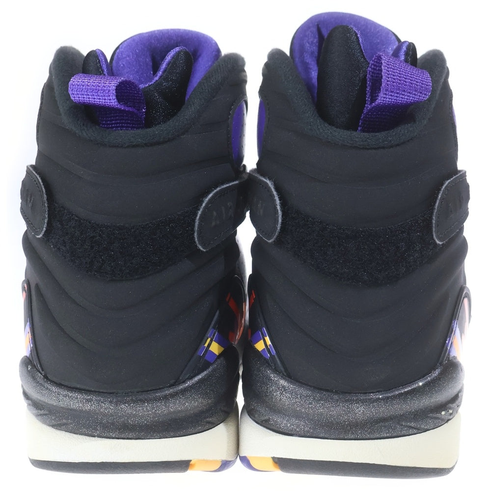 NIKE(ナイキ) 【観賞用 2015年製】AIR JORDAN 8 RETRO THREE PEAT 305381-142 エアジョーダン8 レトロ スリーピート ハイカットスニーカー シューズ ホワイト/ブラック/パープル US9/27cm