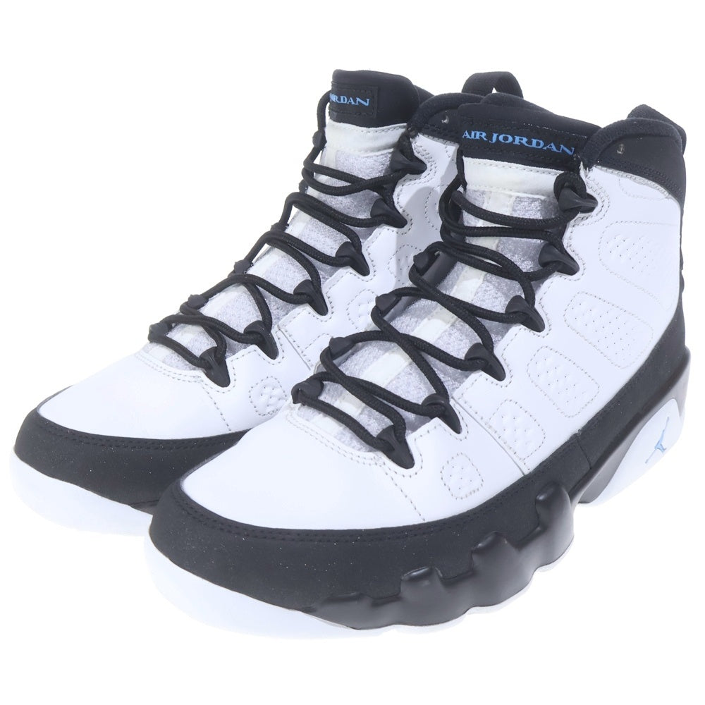 NIKE(ナイキ) AIR JORDAN 9 UNIVERSITY BLUE CT8019-140 エアジョーダン9 ユニバーシティブルー ハイカットスニーカー シューズ ホワイト/ブラック/ブルー US8.5/26.5cm