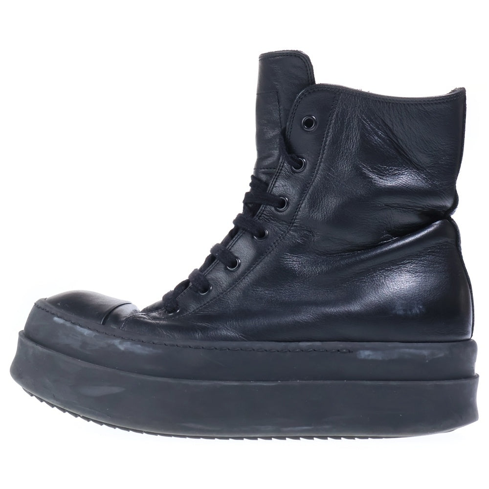 Rick Owens(リックオウエンス) MEGA BUMPER SNEAKS メガバンパー ハイカットスニーカー レザーシューズ ブラック