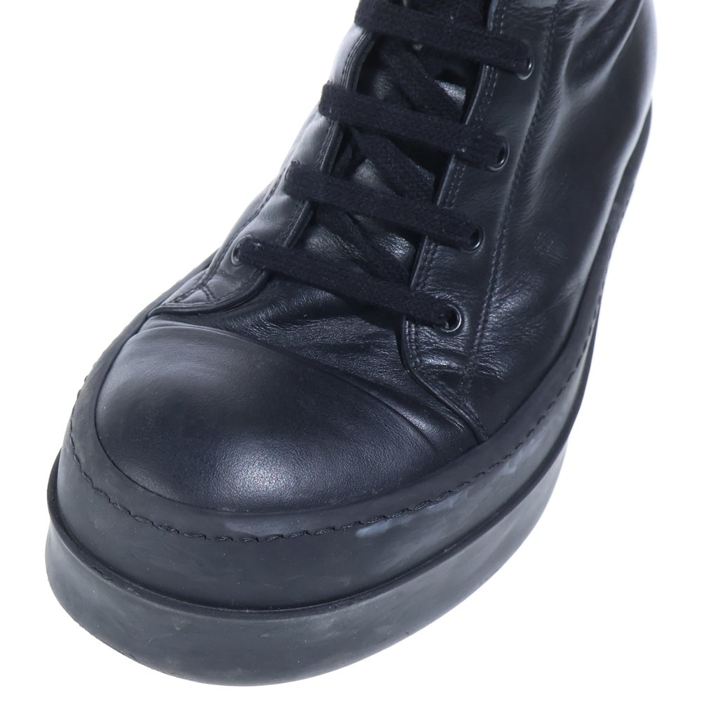 Rick Owens(リックオウエンス) MEGA BUMPER SNEAKS メガバンパー ハイカットスニーカー レザーシューズ ブラック