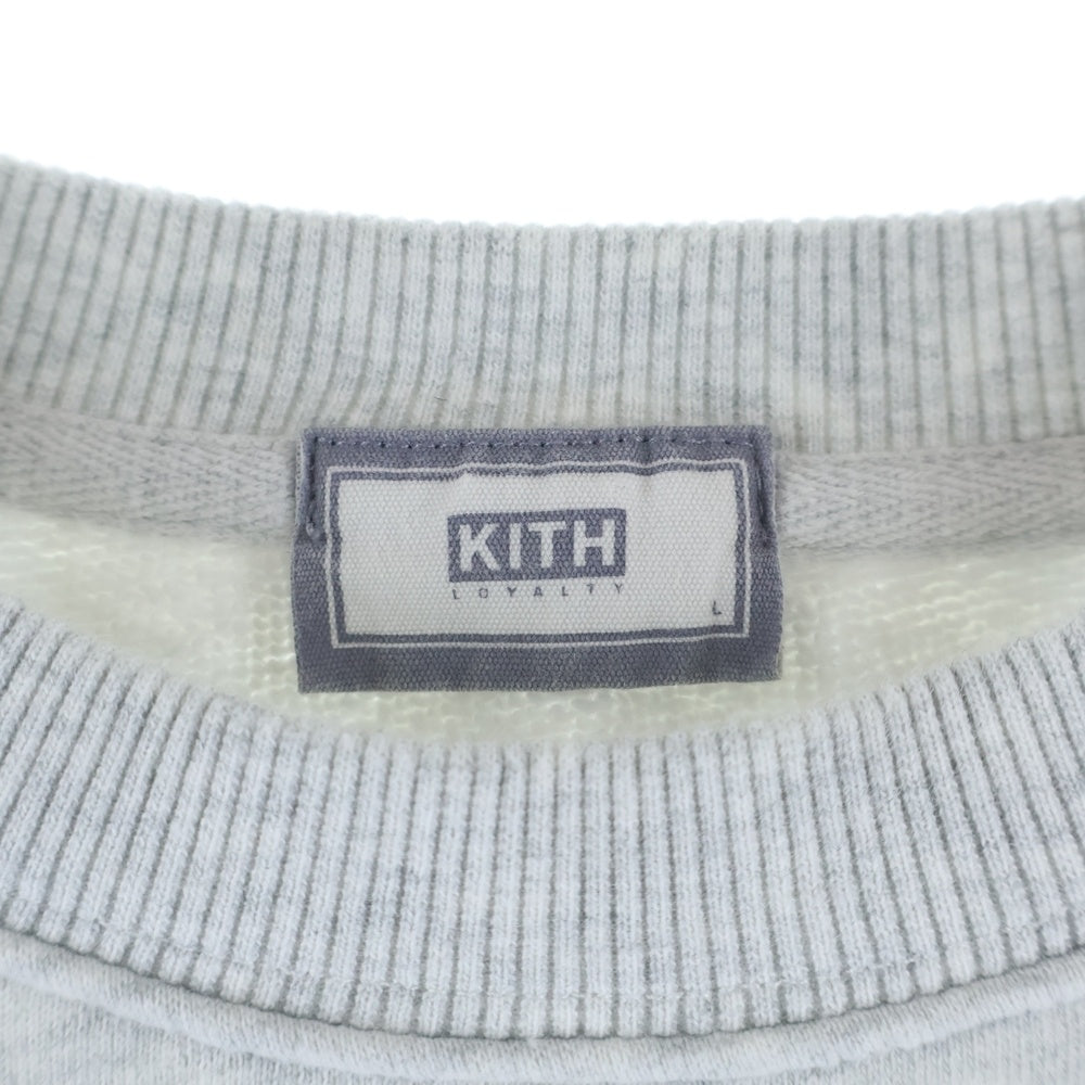 KITH(キス) Loyalty Box Logo Elevation Nelson Crewneck クルーネック スウェット グレー KHM032550